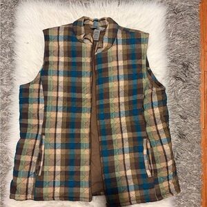 Plaid Quilted Vest
